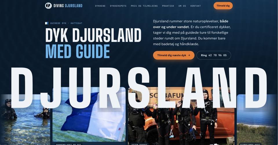 Diving Djursland hjemmeside